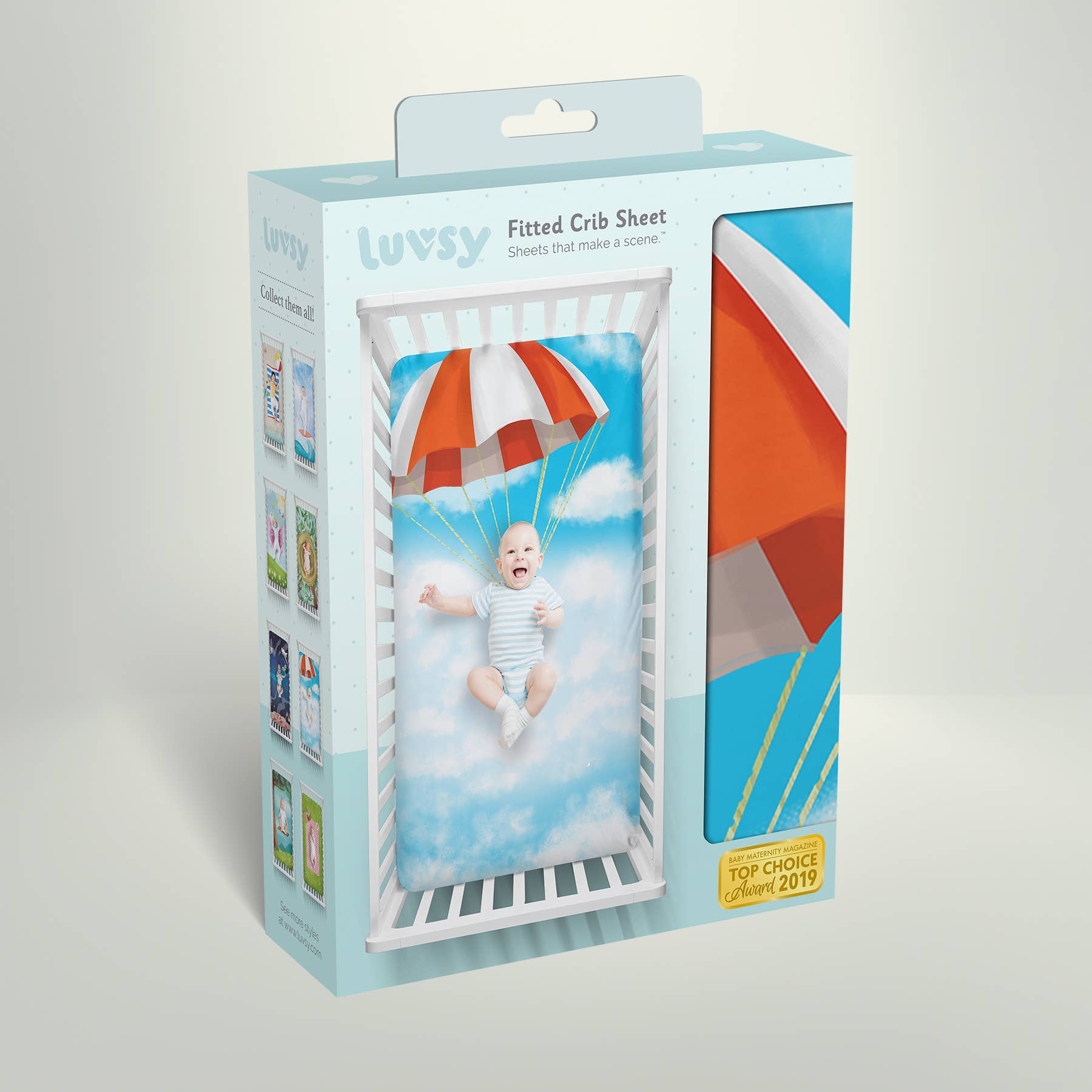 Luvsy - Wholesale Cot/Crib Sheets - Luvsy - Parachute Crib Sheets1