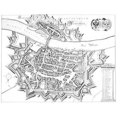 Frankfort 1695 pour la vente par Historic Urban Plans, Inc.