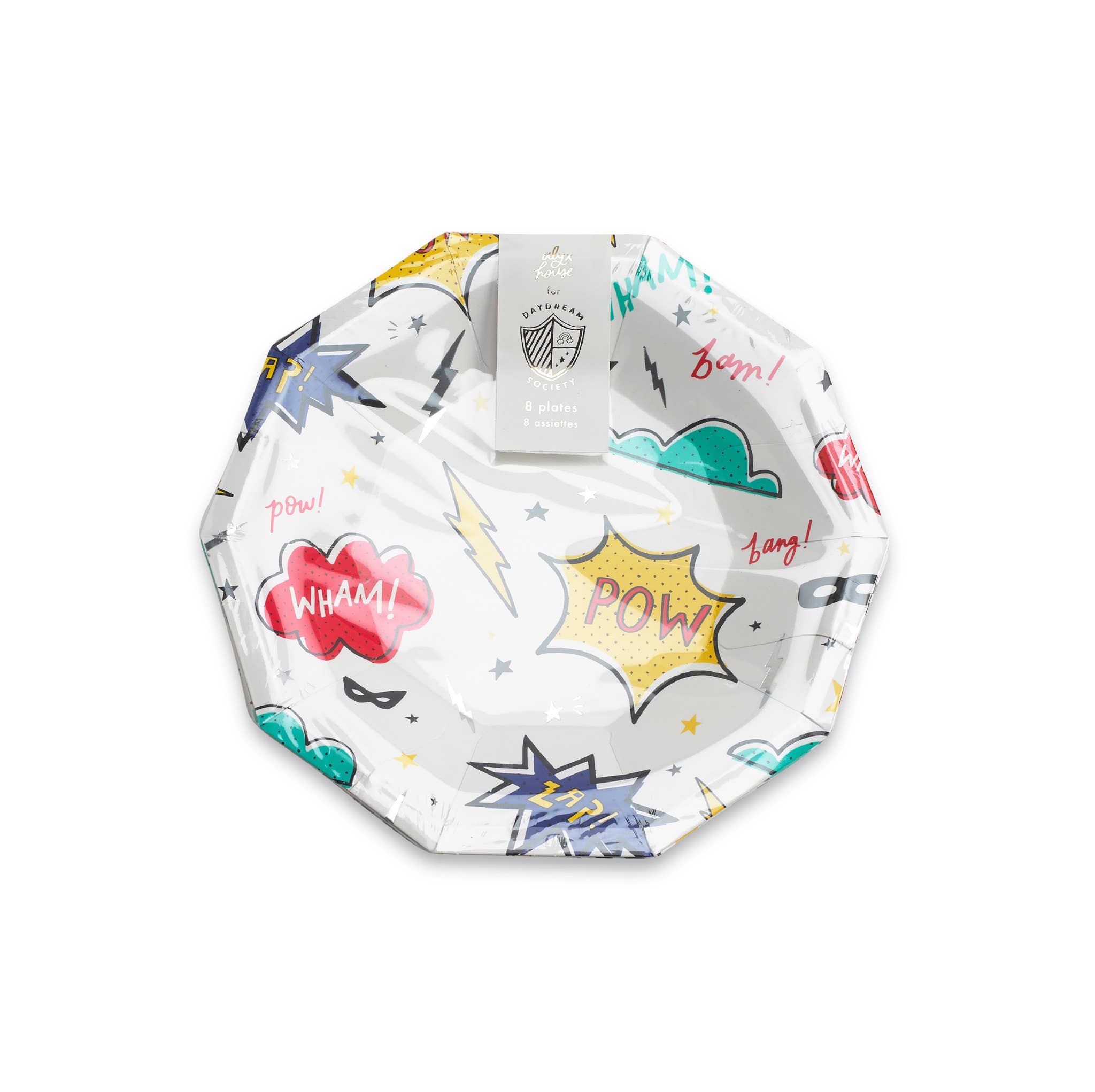 Jollity & Co. + Daydream Society - Wholesale Disposable Plate - Superhero Small Plates - 8 Pk.2