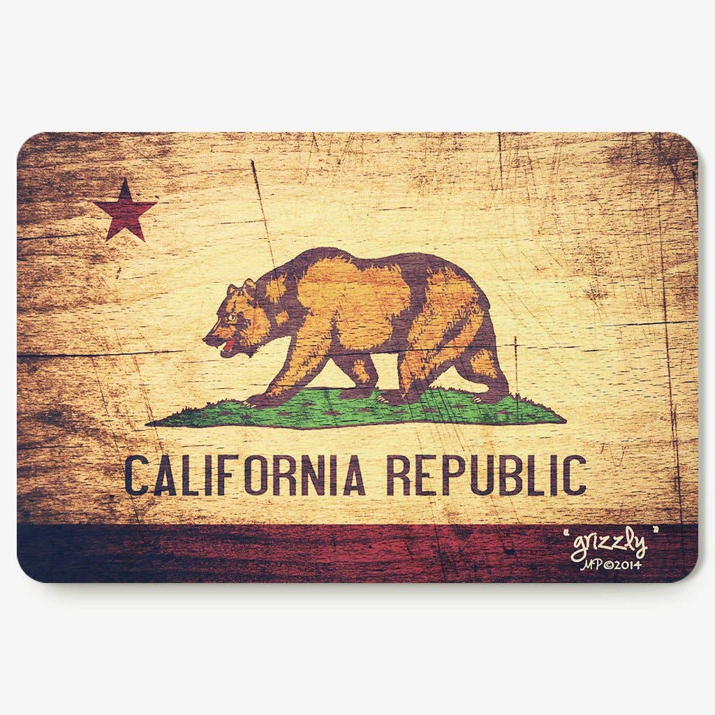 Simply Grateful - Wholesale Postcard - California Republic - Grizzly Postcard0