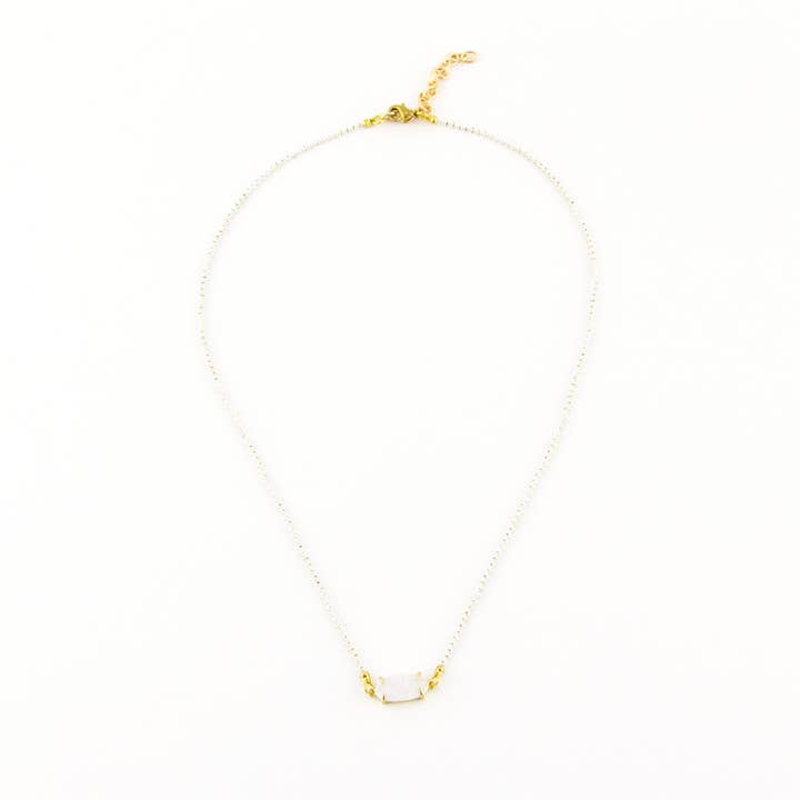 Santore Jewelry Company - Wholesale Pendant/Charm Necklace - Oval Druzy Bezel Necklace1