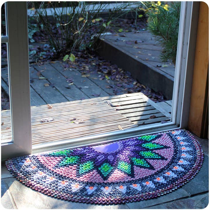 Zig Zag Asian Collection - Wholesale Door Mat - Mandala Mat - Half Circle