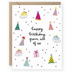 Birthday Party Icons Card for wholesale by Paper Source Wholesale