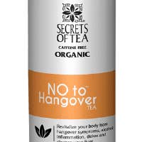 No To Hangover Tea- USDA Organic-20 Biodegradable Sachets for wholesale by Secrets Of Tea