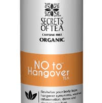 No To Hangover Tea- USDA Organic-20 Biodegradable Sachets for wholesale by Secrets Of Tea