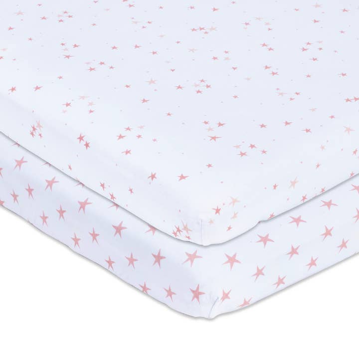 Ely’s & Co. - Wholesale Cot/Crib Sheets - Pack and Play Sheet - Pack of 2 (variation)