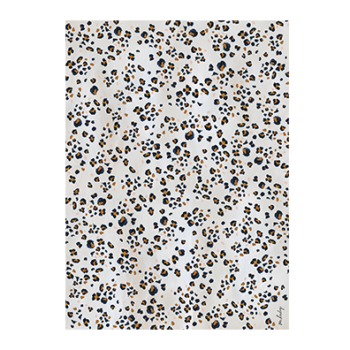 Our Heiday - Wholesale Flat Wrap - Navy Leopard Gift Wrap (Sheet)2