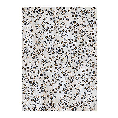 Our Heiday - Wholesale Flat Wrap - Navy Leopard Gift Wrap (Sheet)2