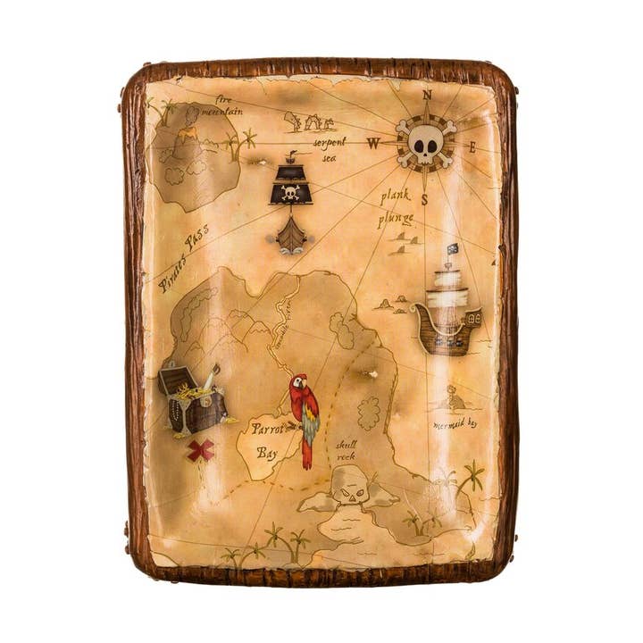 Pirate Skattekort Sæbeskål /nipsting Holder for engroshandel hos Borders Unlimited