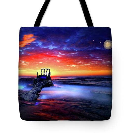 18" x 18" Talk To The Sky Tote Bag for wholesale by Don White-Art Dreamer