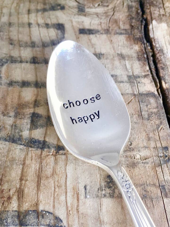 Choose Happy Teaspoon for wholesale by Pumpernickel and Wry
