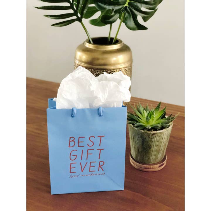 Steel Petal Press - Wholesale Gift Bag - Best Gift Ever Gift Bag - Metallic Foil-Stamped Gift Bag1