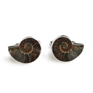 Manchetknopen van ammoniet voor wholesale door Great Falls Jewelry