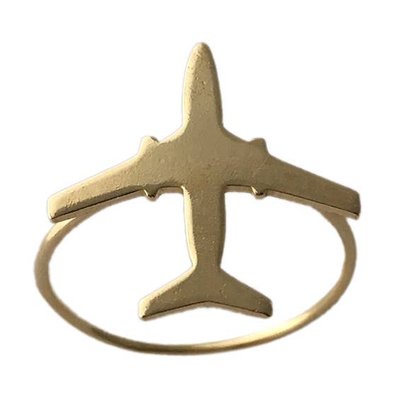 Flygplan Handgjord Mässing Ring för wholesale av Butter Brass by Vittrock
