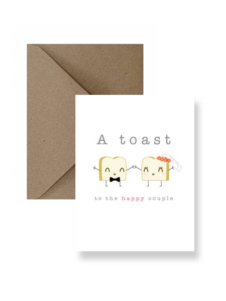 A Toast To The Happy Couple Wedding Card for wholesale by IMPAPER