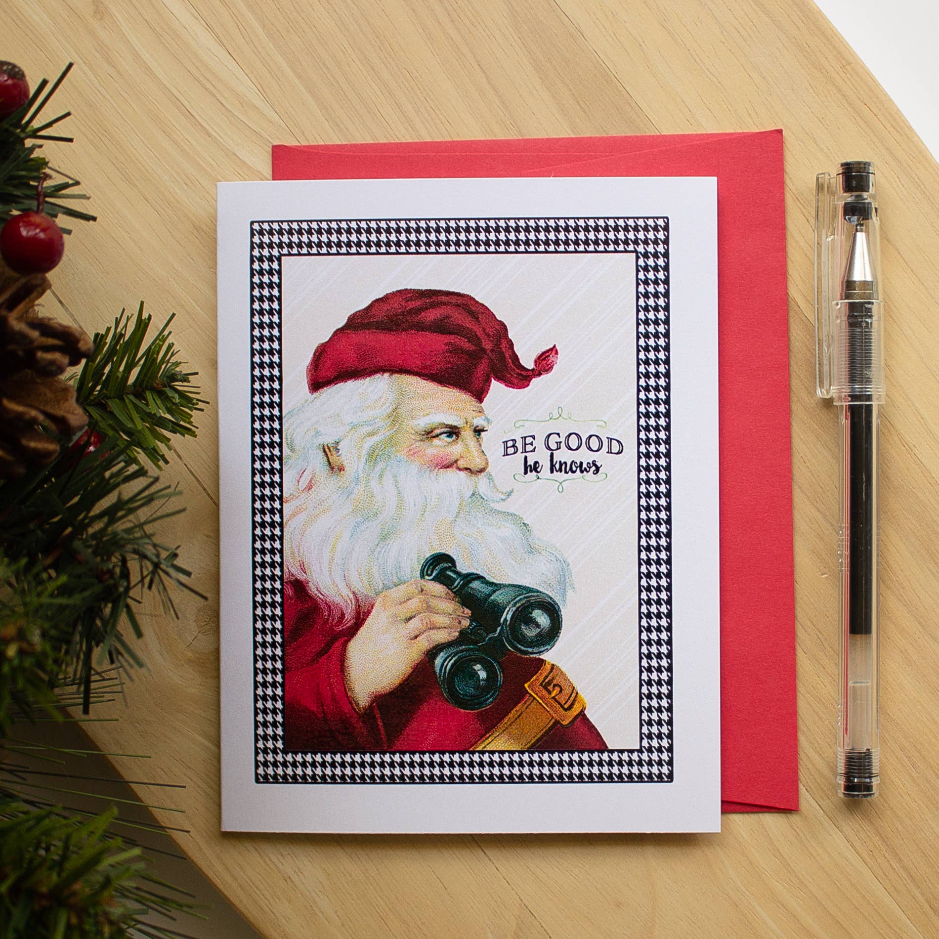 Sunshine and Ravioli - Wholesale Christmas Card - Funny Santa Holiday Christmas Cards - Boxed set of 81