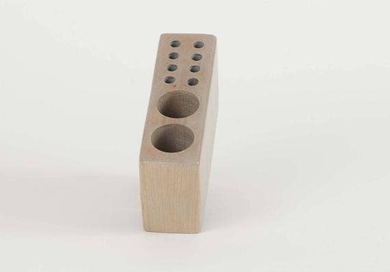 Blue Valley Woodworks - Wholesale Makeup Brush Set - Make Up Brush Holder - Dual Size4