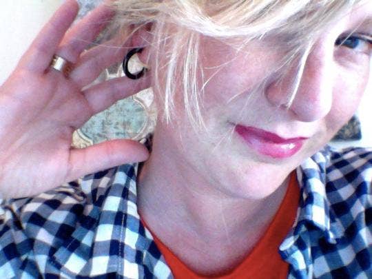 Leetie Lovendale - Wholesale Hoop Earrings - Dark Aqua Blue Skinny Tube Hoop Earrings1