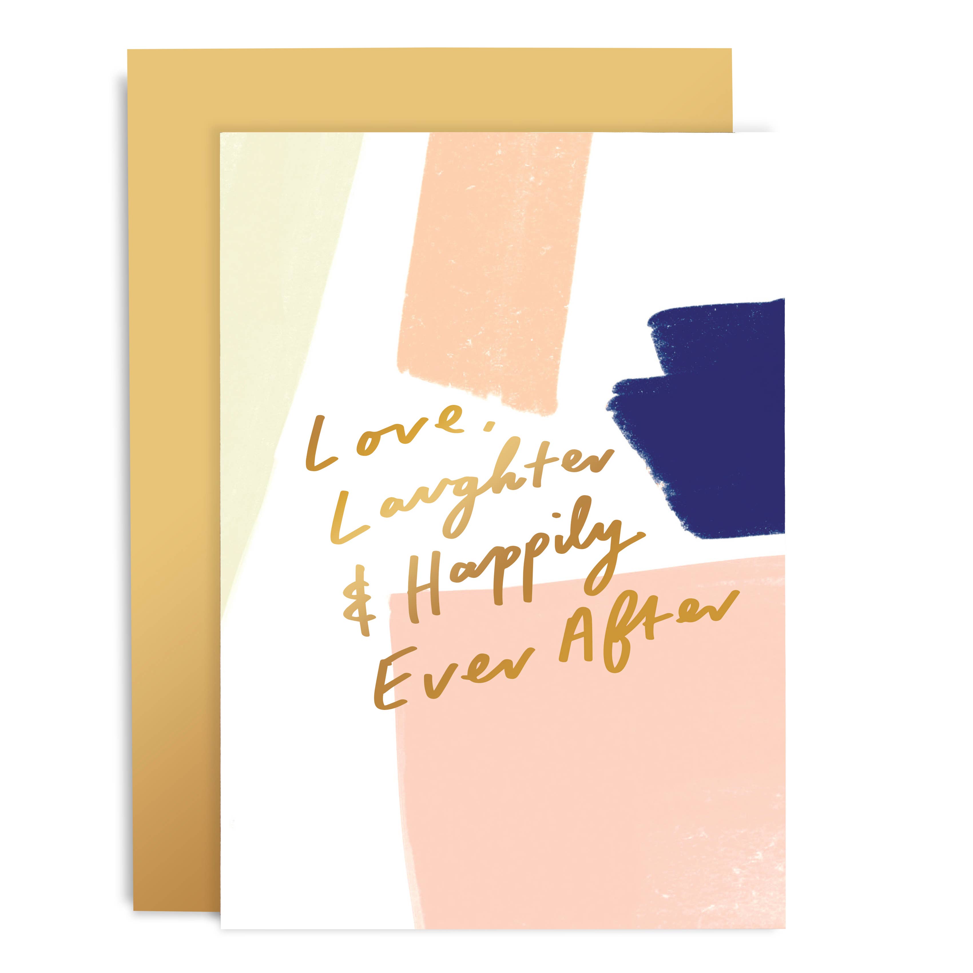 Old English Company - Wholesale Wedding Card - Love Laughter Brushworks Card - Wedding Anniversary Card0