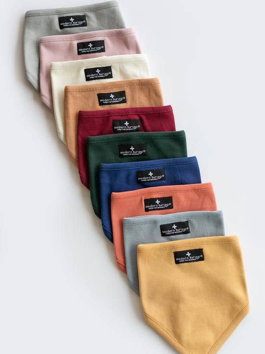 Organic Cotton Bibdana - Various Colors for wholesale by Modern Burlap