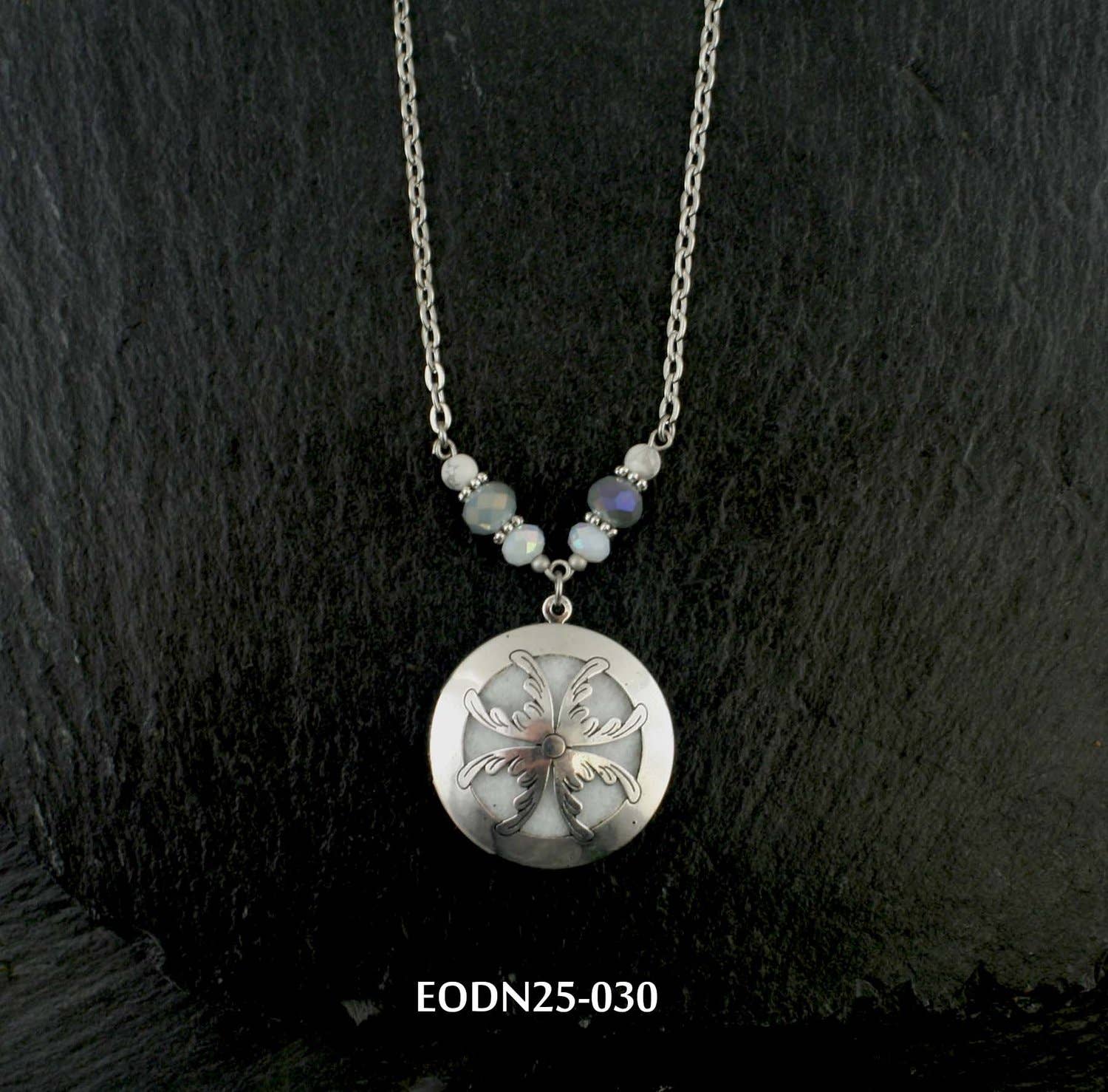 AAOTE - Wholesale Aromatherapy Necklace - Aromatherapy Locket Essential Oil Diffuser Necklaces on Beaded Chain 14