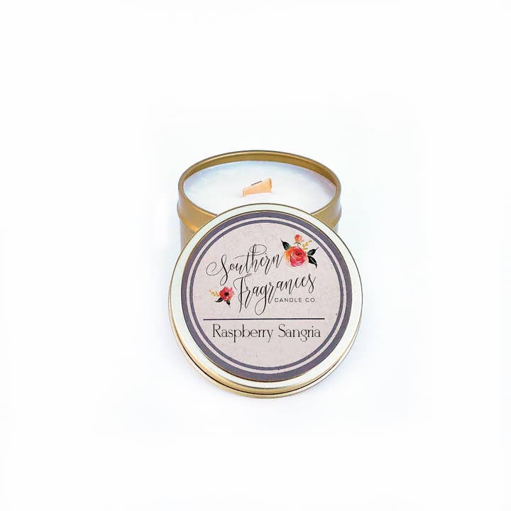 6 oz Raspberry Sangria Soy Candle for wholesale by Southern Fragrances