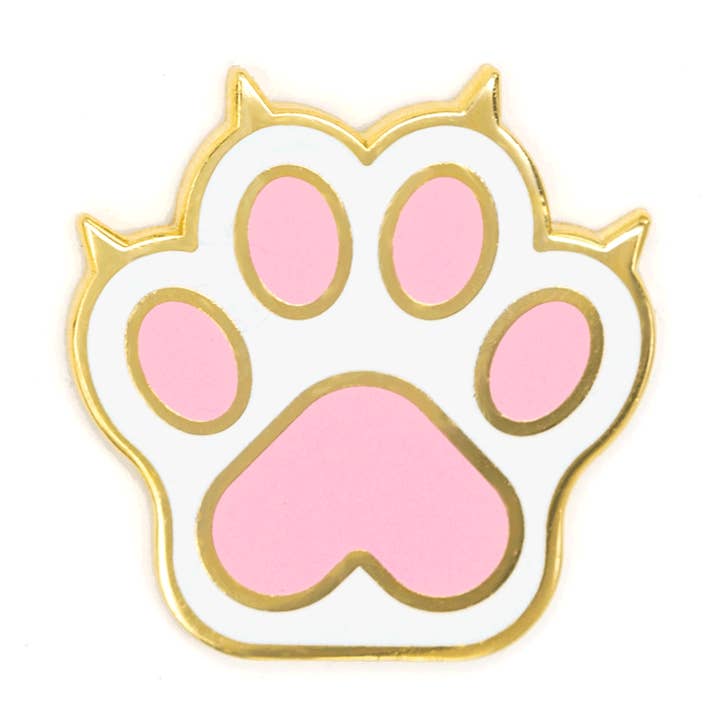 Épingle en émail patte de chat pour la vente par These Are Things
