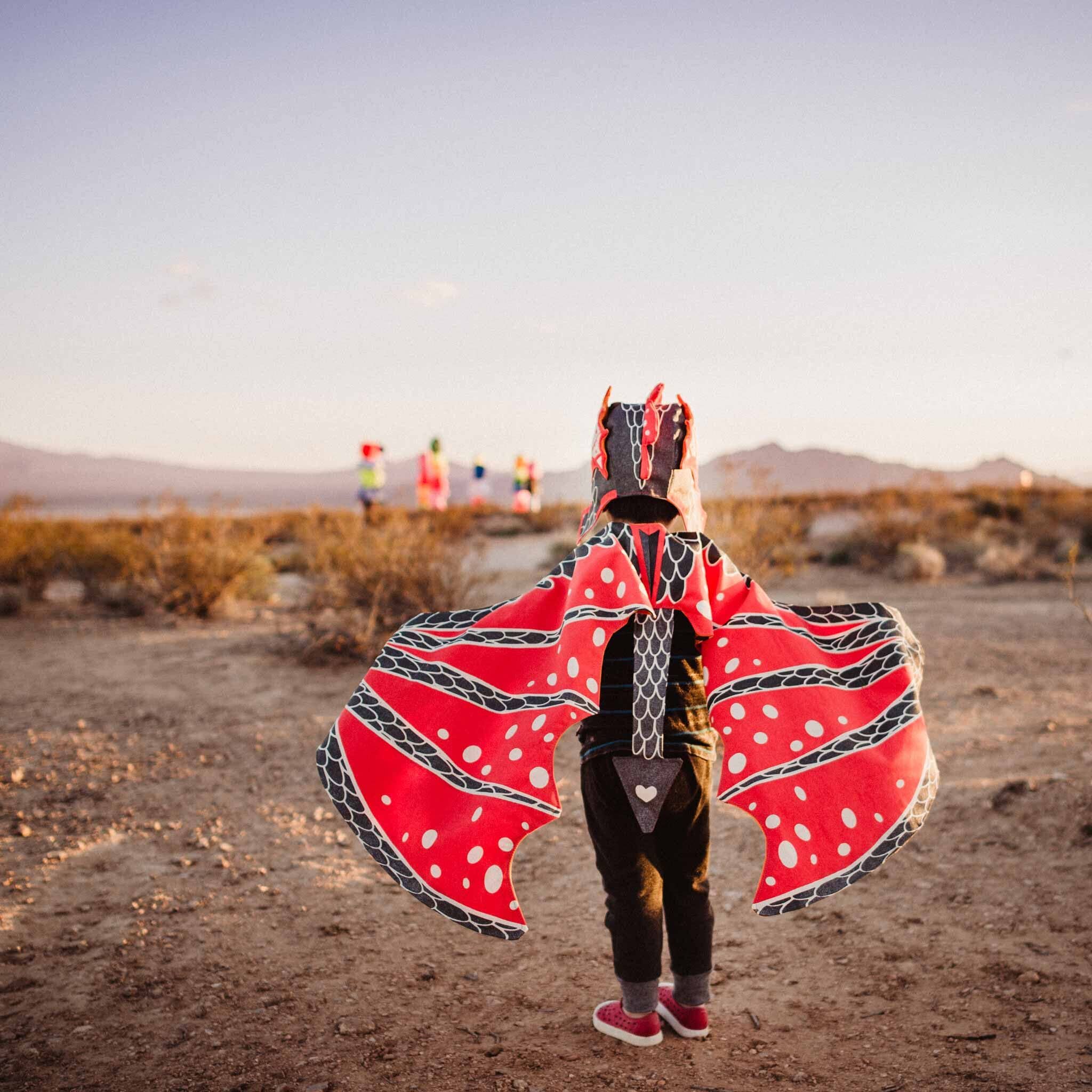 Lovelane Designs - Wholesale Costume - Kids - Lava Hat and Wing Dragon Set3