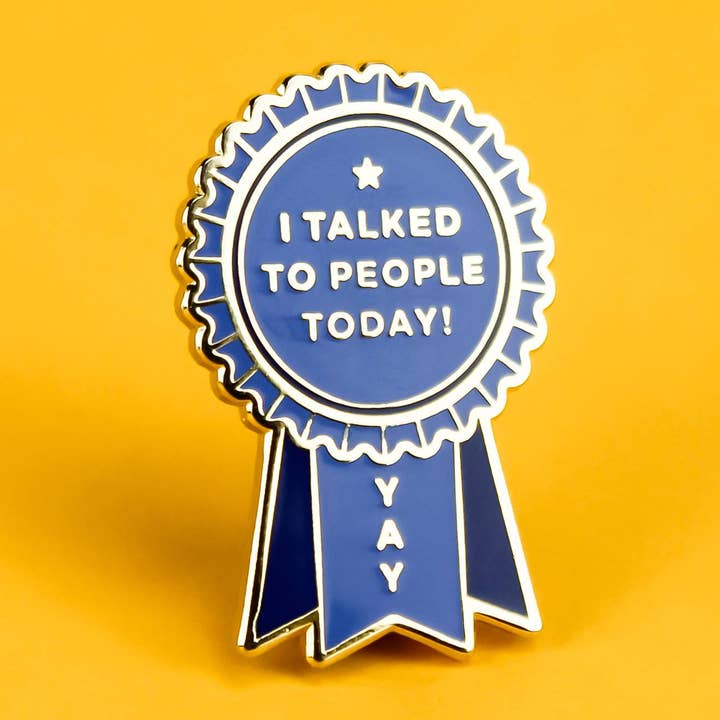 Introvert Award Enamel Lapel Pin for wholesale by AD Aesthetic