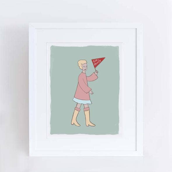 Aviate Press - Wholesale Art Print - Girl Power Art Print2