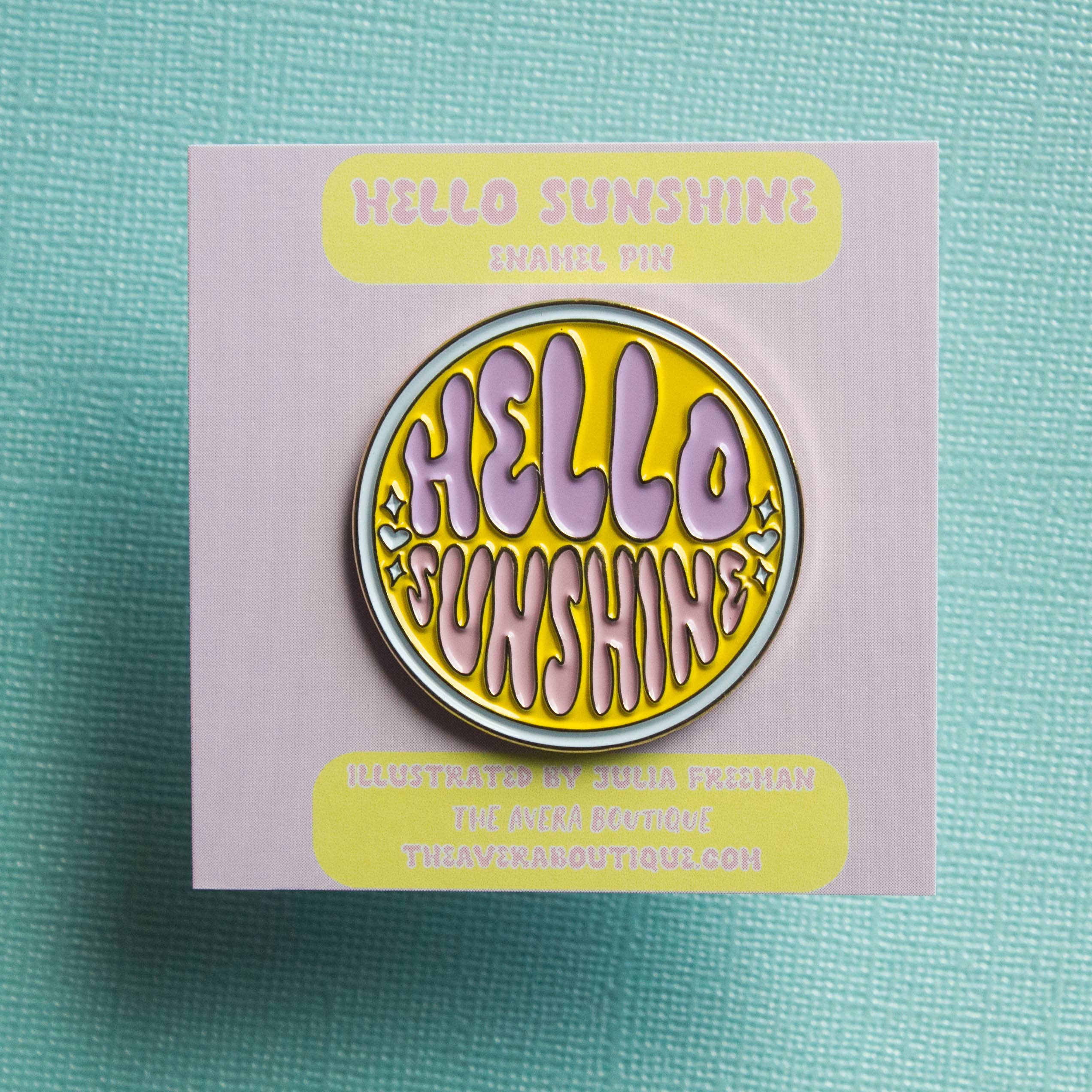 The Avera Boutique - Wholesale Lapel Pin/Button - Hello Sunshine Enamel Pin1