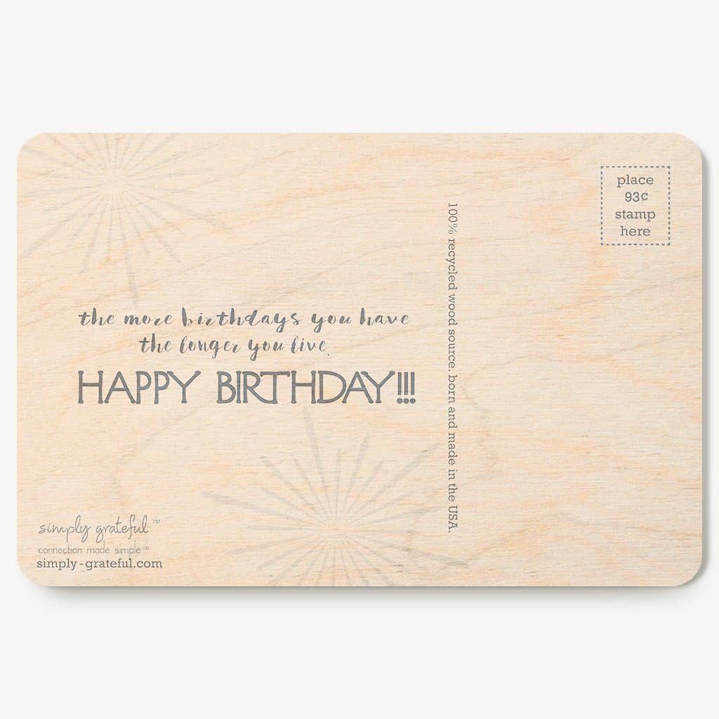 Simply Grateful - Wholesale Postcard - Birthday Fun Postcard2