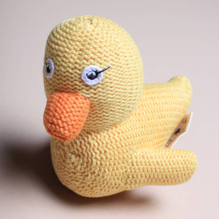 Baby Rattle Duck Toy (Handmade) for wholesale by Estella