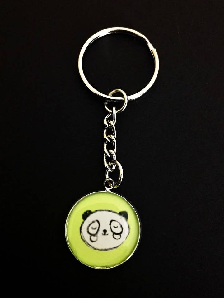 Cute Panda Charm Keychain for wholesale by Clearly Hip