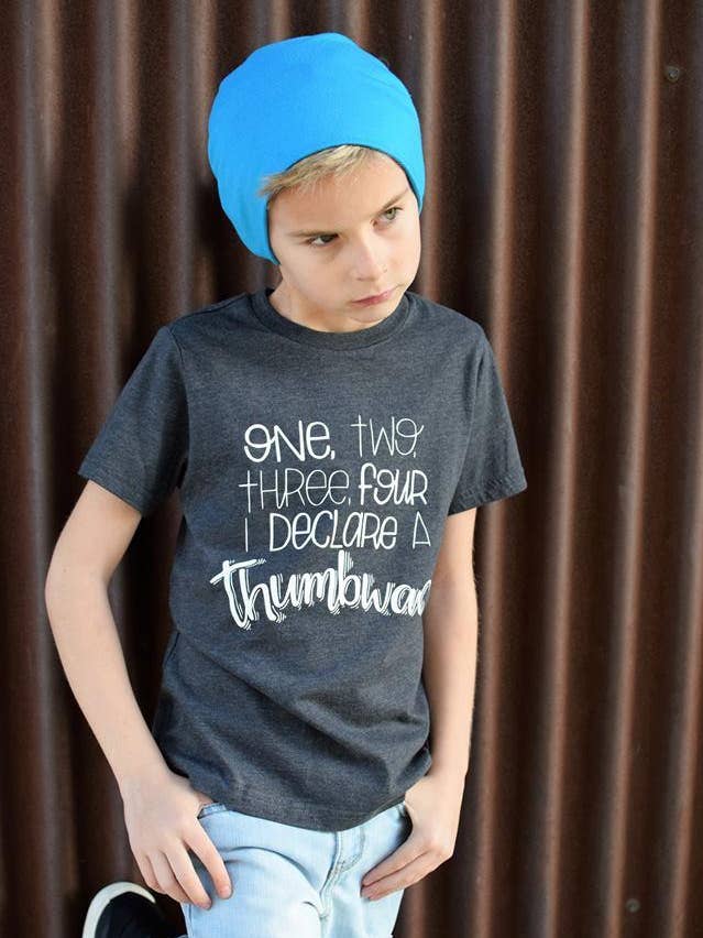 spillthebeansetc - Wholesale Screen Printed T-Shirt - Kids - One Two Three Four I Declare A Thumbwar Kid's Tee0