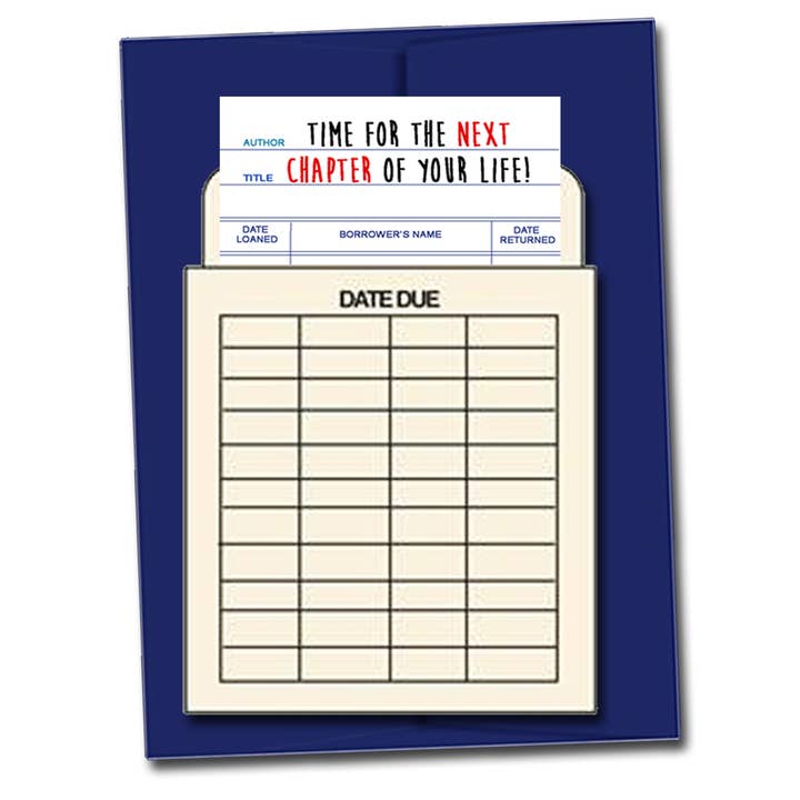 Næste kapitel i dit liv Tillykke A2 lykønskningskort for engroshandel hos Fly Paper Products