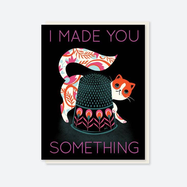 Craftedmoon - Wholesale Everyday Greeting Card - 8" x 10" Thimble Cat0