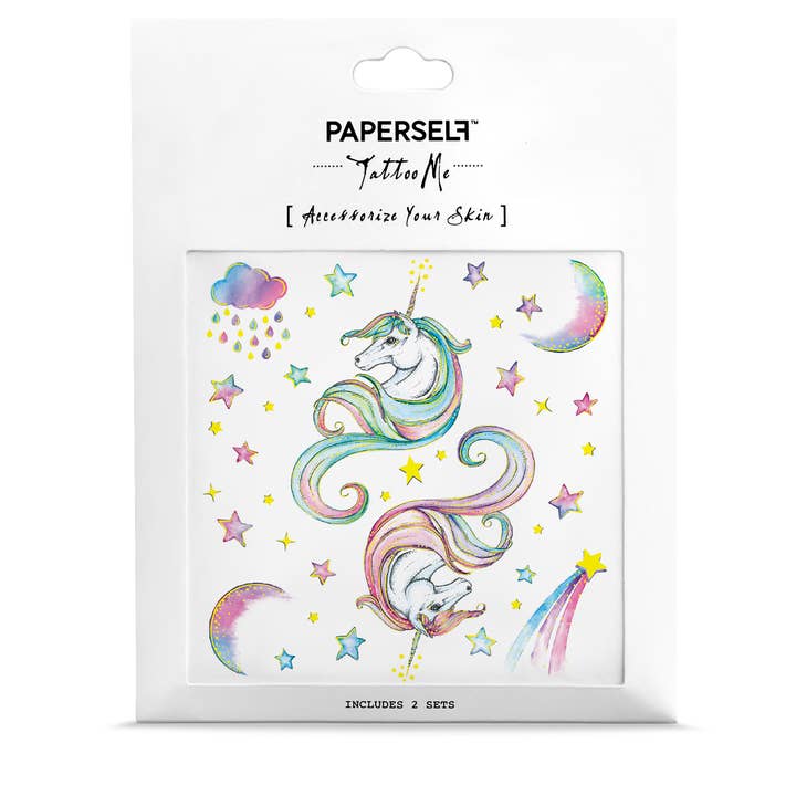 PAPERSELF - Wholesale Temporary Tattoo - Unicorn Temporary Tattoos Stickers1