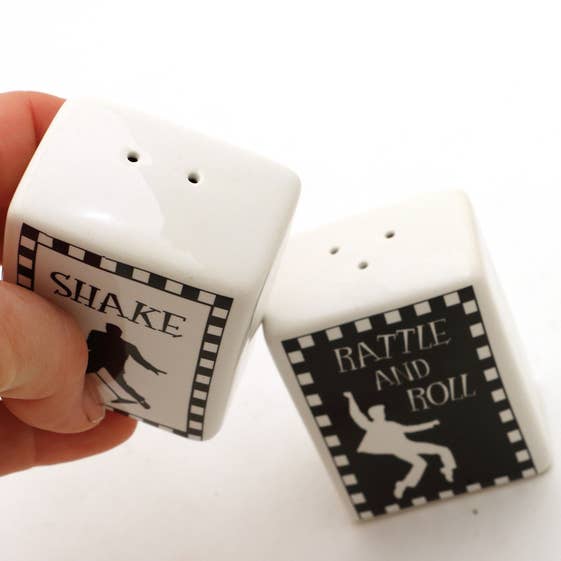 Lenny Mud - Wholesale Salt & Pepper Shaker Set - Shake Rattle and Roll Salt and Pepper Set