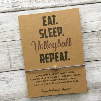 Bracelet d'entraîneur de volley-ball pour la vente par LayeredandSimple