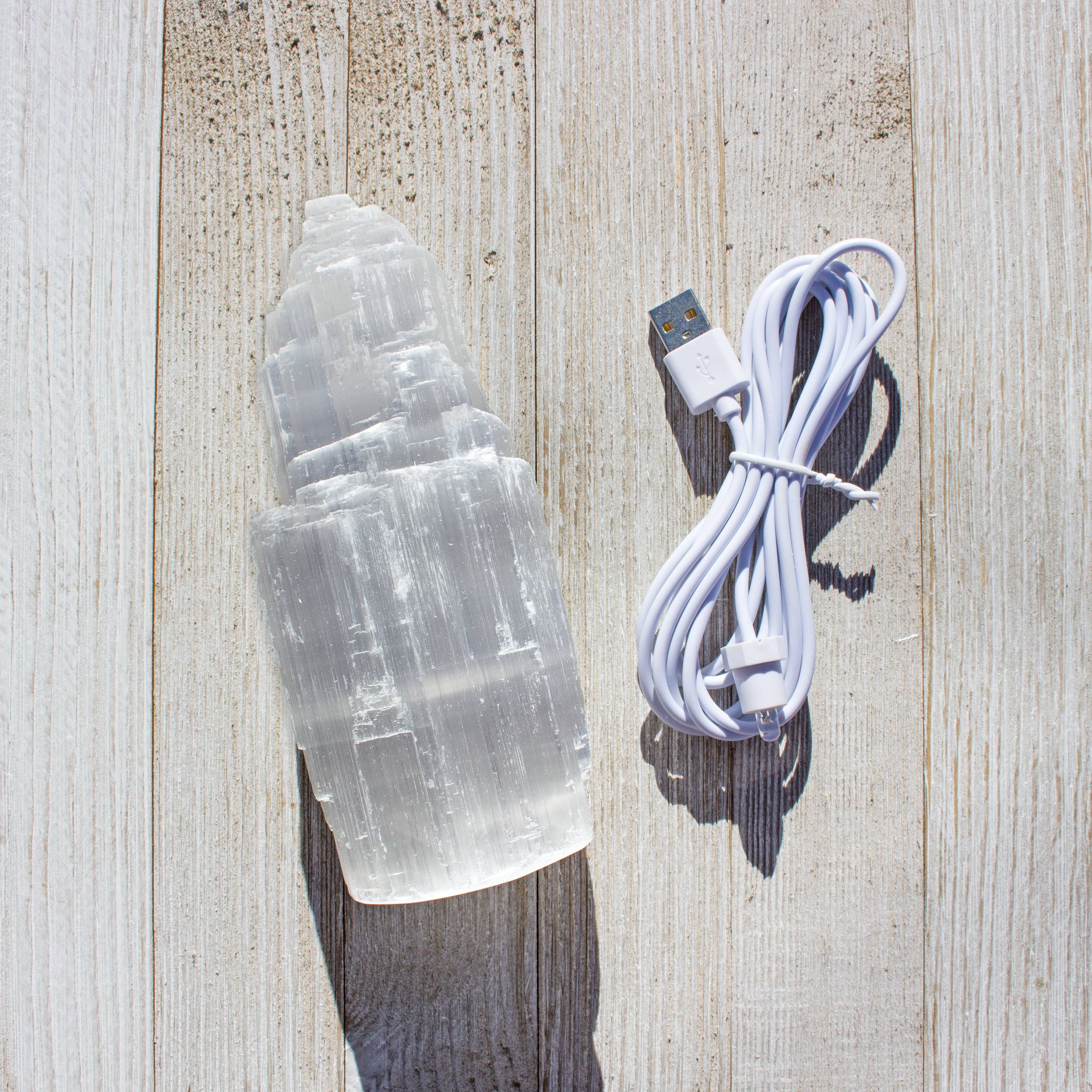Hiouchi Jewels | Rose & Bolt Grateful Dead Jewelry - Wholesale Accent/Desk Lamp - Small Selenite Lamp3