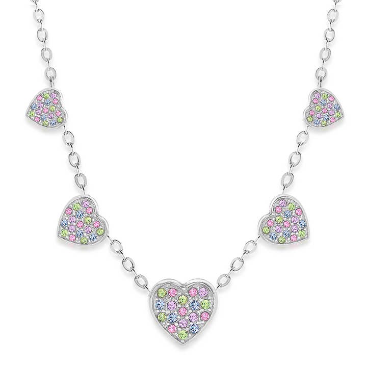 All Around Hearts Crystal Necklace for wholesale by Chanteur
