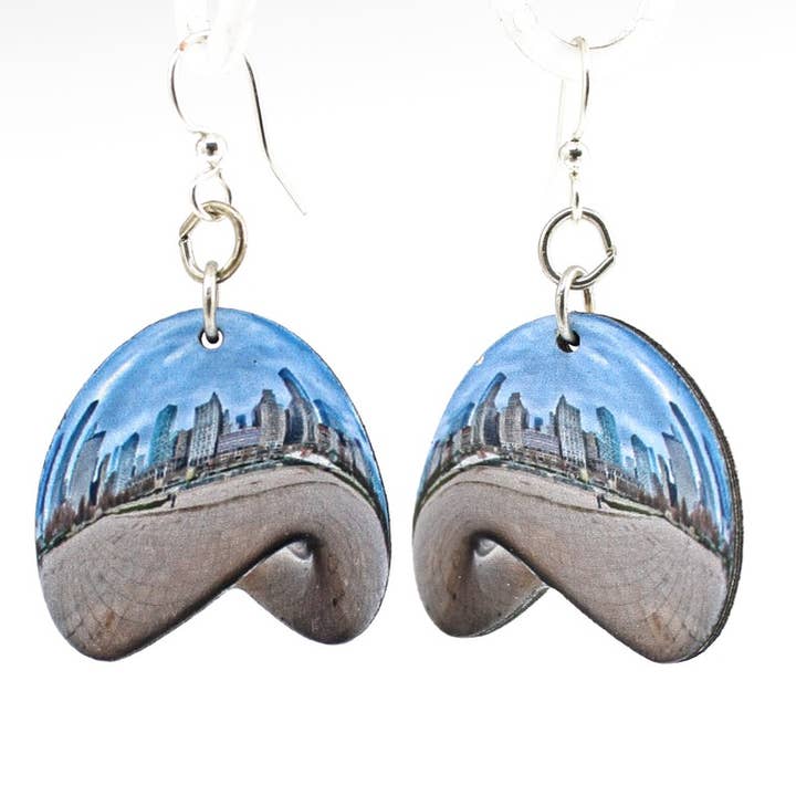 Chicago Bean Earrings for wholesale by Green Tree Jewelry