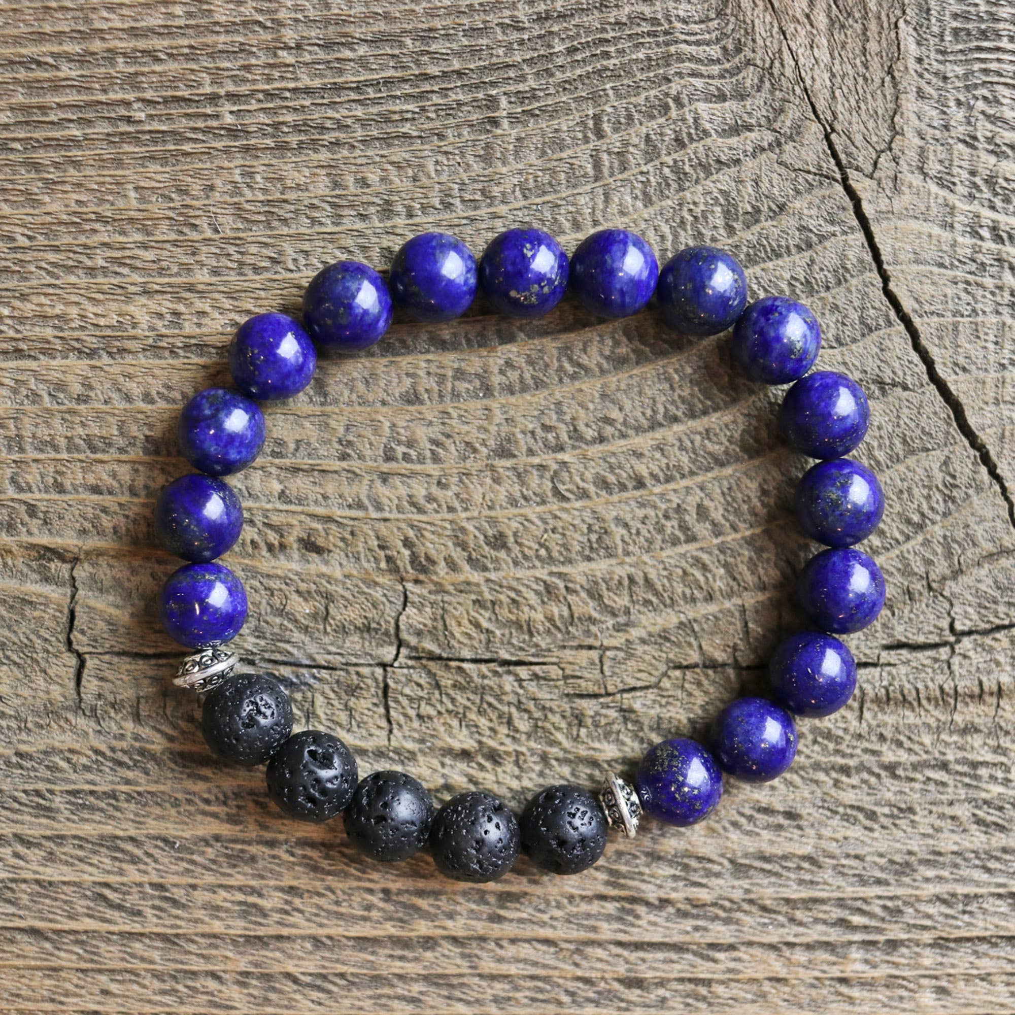 Love N’ Lava Designs – wholesale Aromatherapy bracelet – Lapis Lazuli Aromatherapy Essential Oil Diffuser Bracelet2