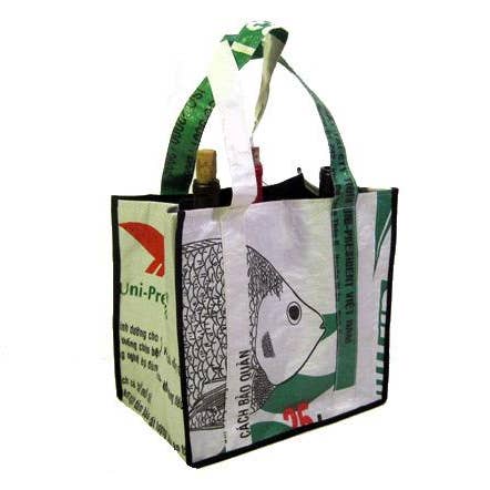 Assorted Single Eco Wine Bottle Sip Tote Bag for wholesale on Faire0