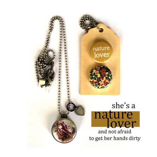 Naturliebhaber Archetype Medaillon Halskette für den Großhandel von Polarity