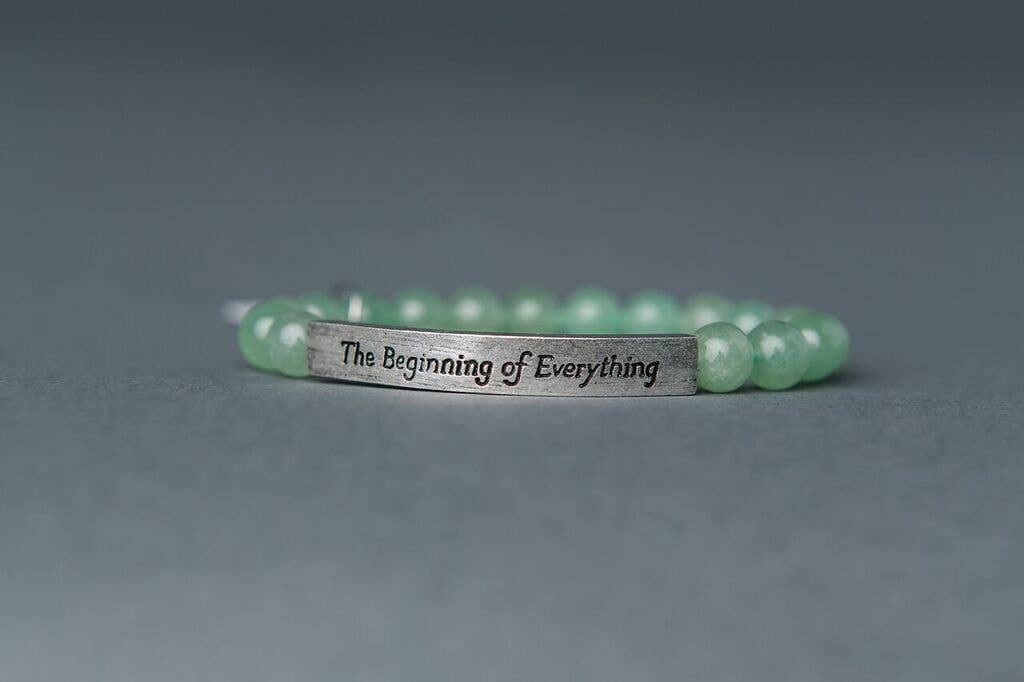 Iamtra - Wholesale Beaded Bracelet - The Beginning of Everything Quote Stack0