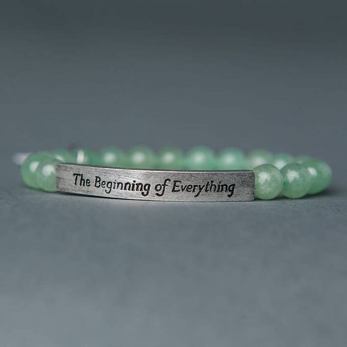 Iamtra - Wholesale Beaded Bracelet - The Beginning of Everything Quote Stack0