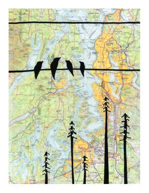 Rachel Austin – Großhandel Kunstdruck – Kunstdruckkarte von The Puget Sound1