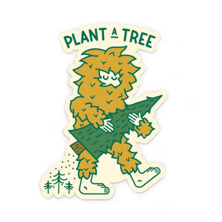 Sticker - Bigfoot Tree Planter for wholesale by Ello There Outdoors